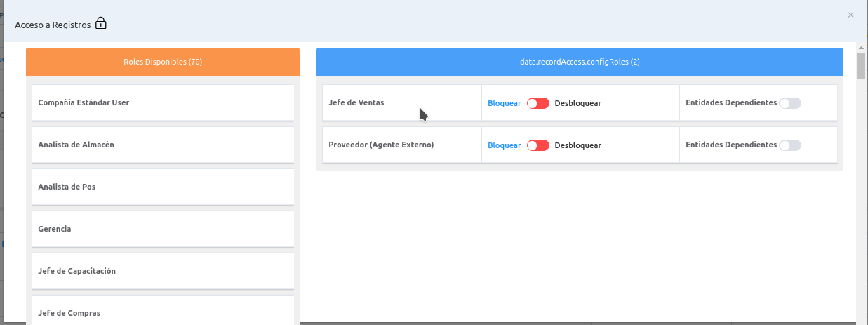 Acceso a Registro ADempiere-Vue de Escritorio