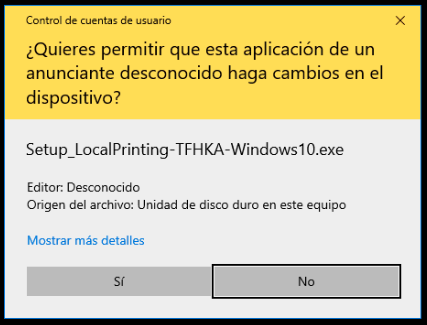 Permitir hacer cambios en el Dispositivo