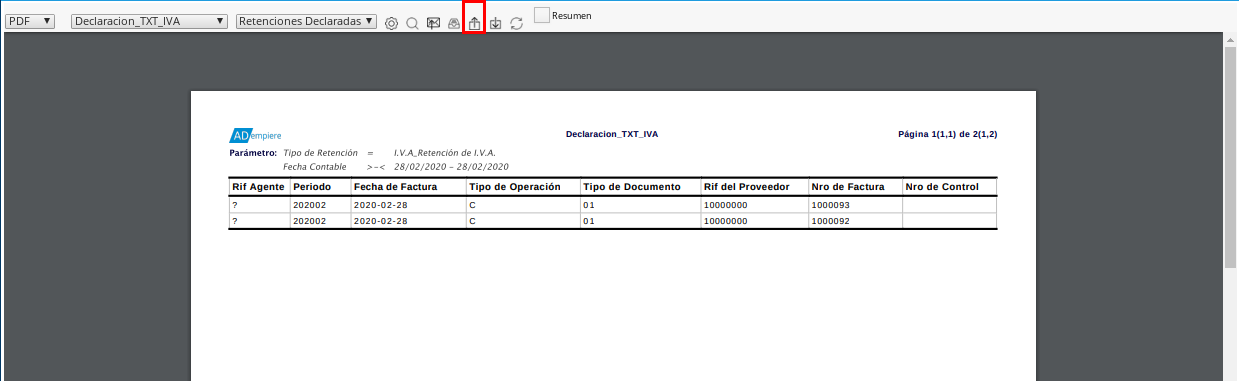 Icono Exportar Registro 1