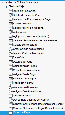 Consulta de Selección de Pagos