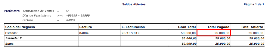 Consultar Saldos Abiertos